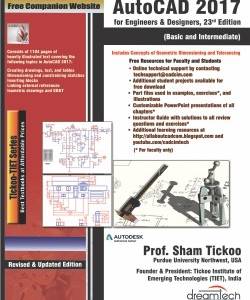 AutoCAD 2017 for Engineers and Designers (Basic and Intermediate)