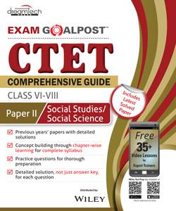 CTET Exam Goalpost Comperhensive Guide Paper II Social Studies/Social Science (Class VI to VIII), Includes Latest Solved Papers